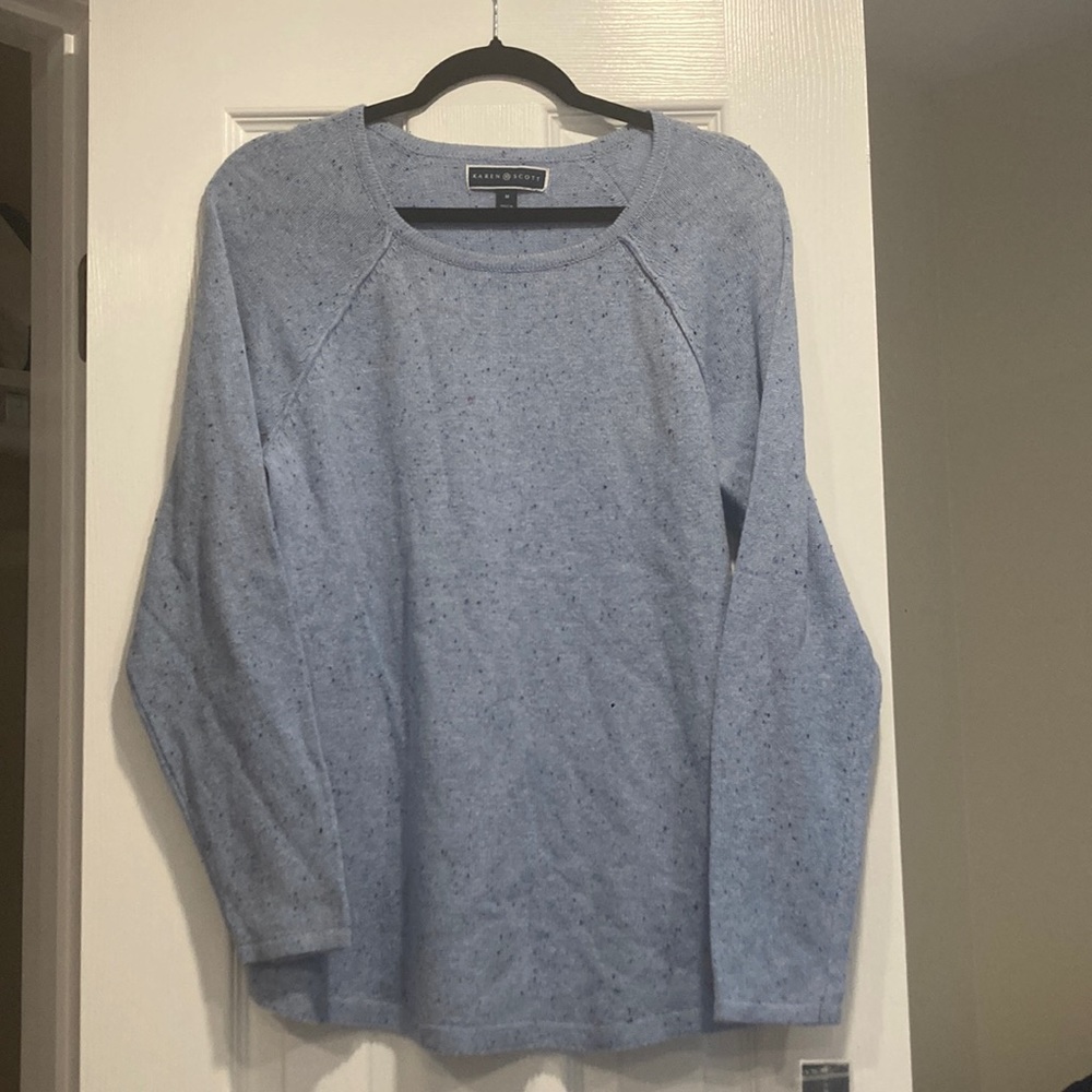 Soft blue sweater
